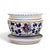 ORVIETO BLUE ROOSTER: Luxury Cachepot Planter Small