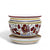 ORVIETO RED ROOSTER: Luxury Cachepot Planter Small