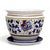 ORVIETO BLUE ROOSTER: Luxury Cachepot Planter Large