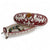 JEWERLY BOX: Authentic Deruta with Murano Knob - Oval DERUTA FONDO ROSSO design