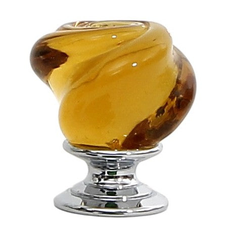 JEWERLY BOX: Authentic Deruta with Murano Knob - Round RICCO DERUTA design