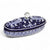 JEWERLY BOX: Authentic Deruta with Murano Knob - Oval DERUTA FONDO BLU design