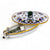 JEWERLY BOX: Authentic Deruta with Murano Knob - Oval RICCO DERUTA design