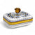 JEWERLY BOX: Authentic Deruta with Murano Knob - Rectangular RICCO DERUTA design