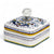 JEWERLY BOX: Authentic Deruta with Murano Knob - Square Shape RICCO DERUTA design