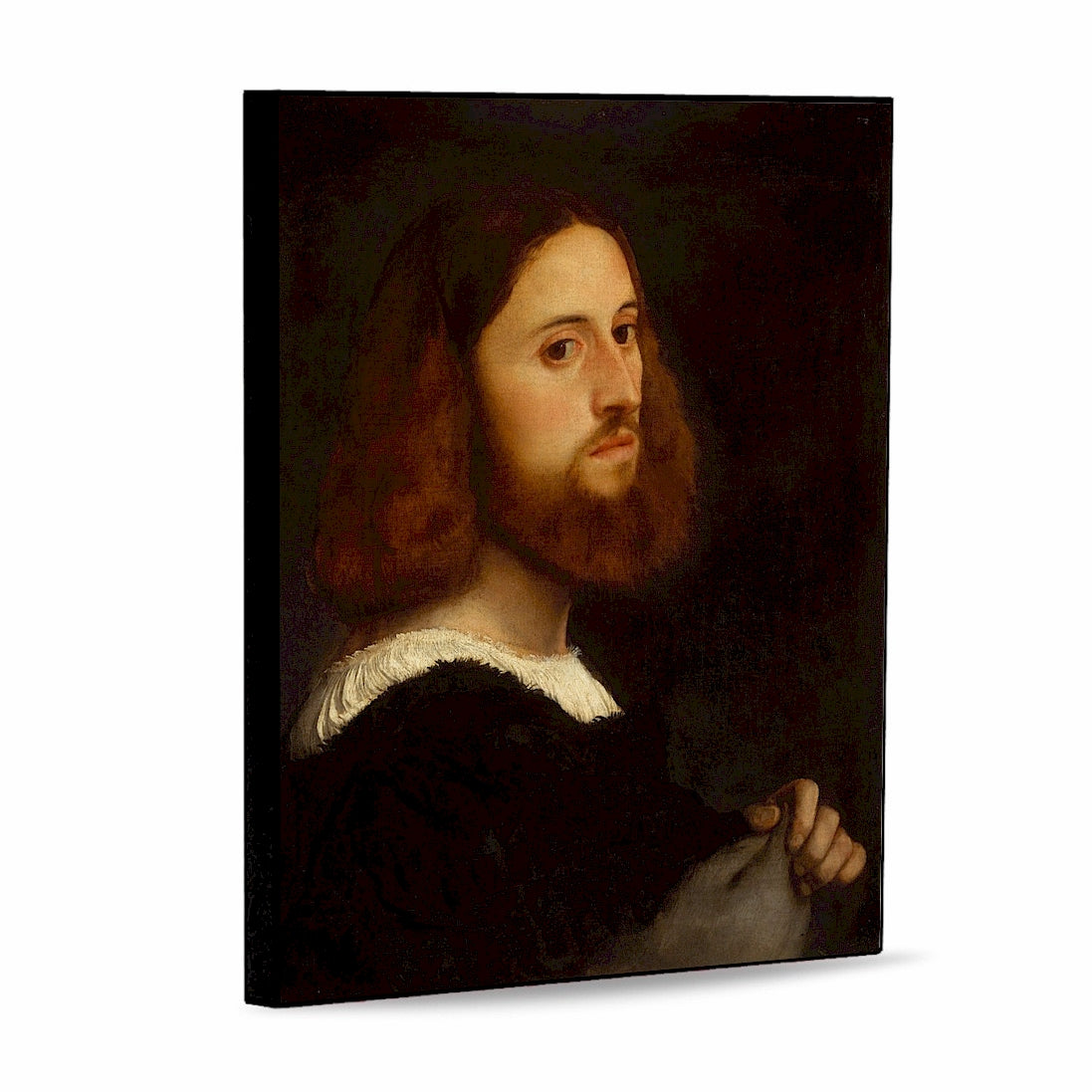 AFFRESCO: Panel Tile - Opera "Portrait of a Man" by Tiziano (8x10)