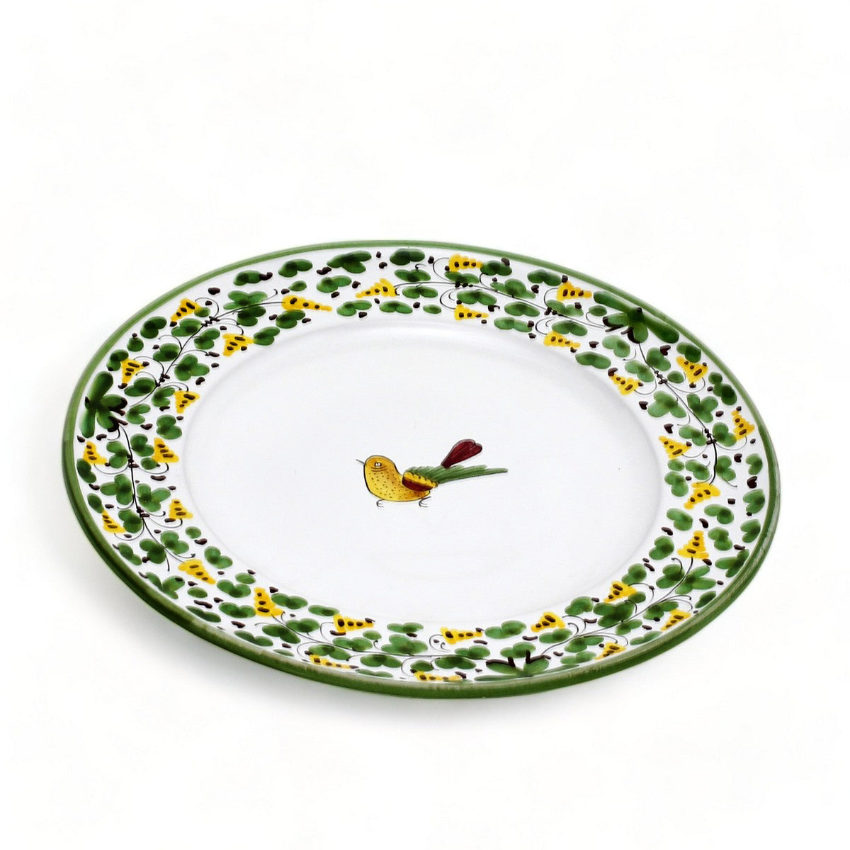 Italian Sberna Deruta Hummingbird hotsell Large Ceramic Pasta Bowl Orvieto Verde Green