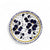 ORVIETO BLUE ROOSTER: Deruta Wine Dipping Bowl/Coaster