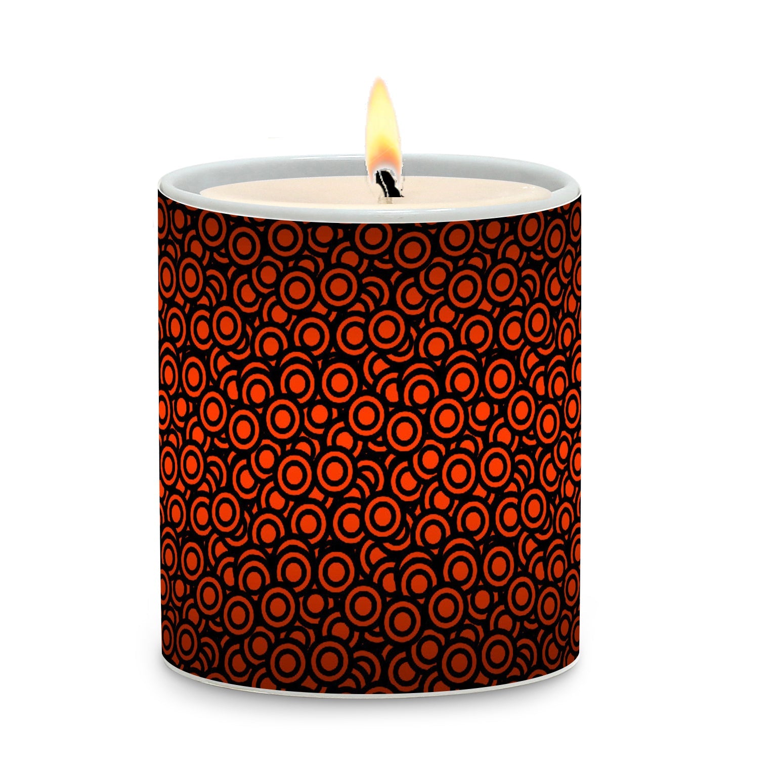 SUBLIMART: Geometric - Porcelain Soy Wax Candle (Design #GEO36)