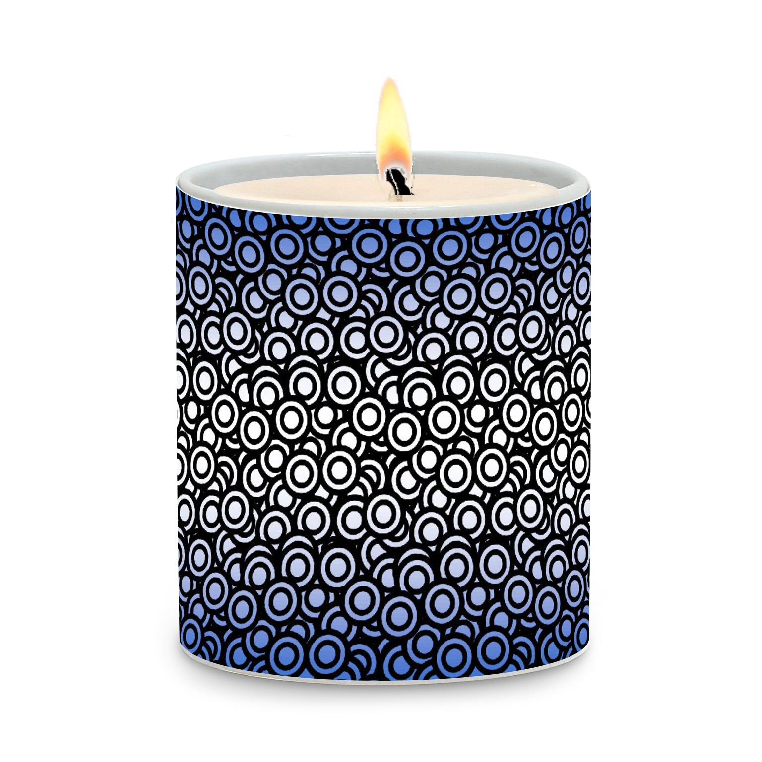 SUBLIMART: Geometric - Porcelain Soy Wax Candle (Design #GEO40)