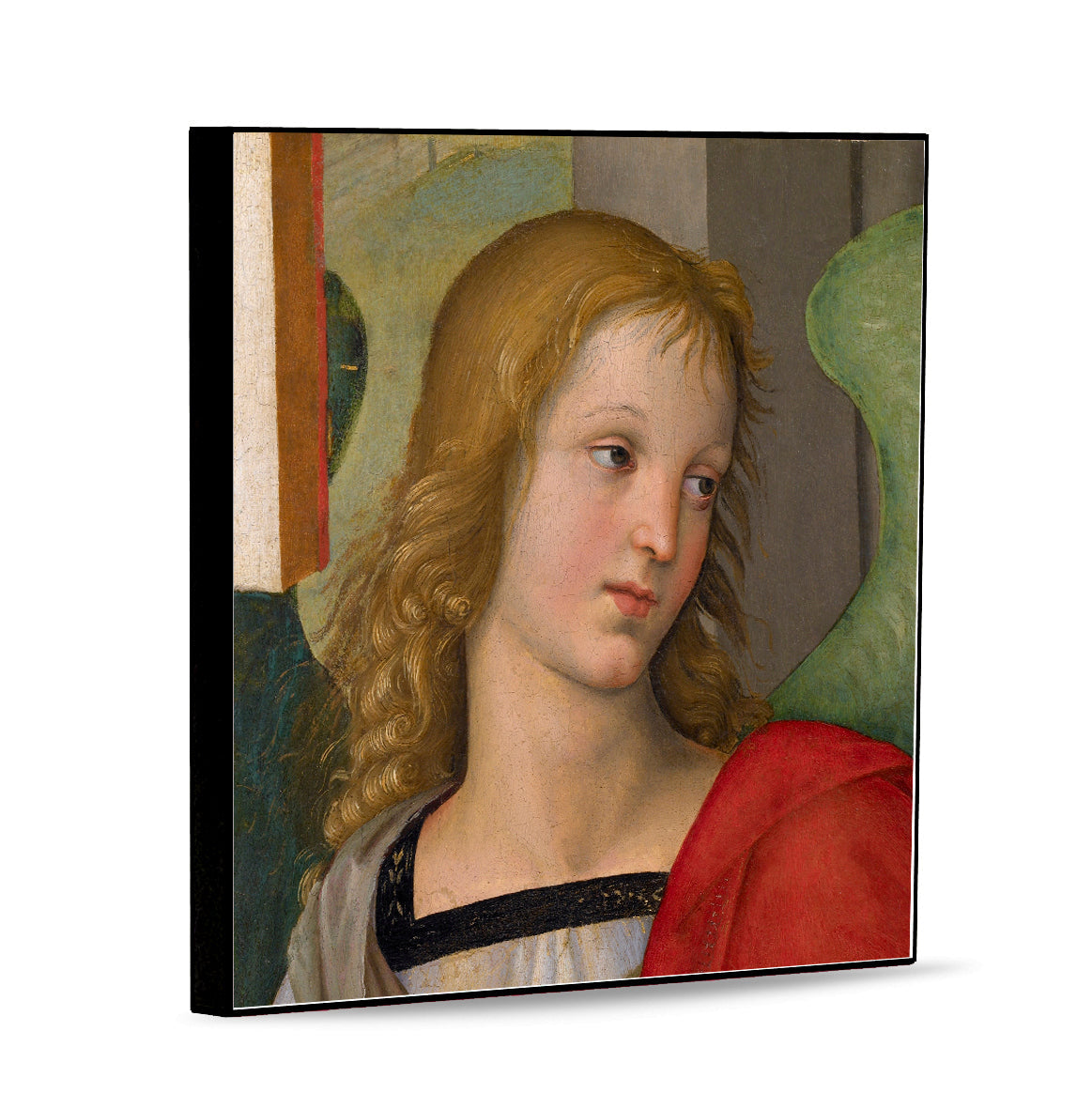 AFFRESCO: Panel Tile - Opera title "Head of an Angel" by Raphael (Raffaello)