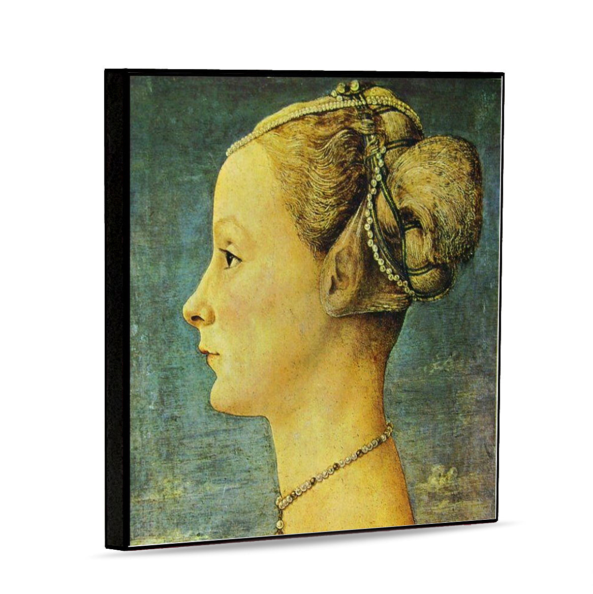 AFFRESCO: Panel Tile - Opera "Female Profile" by Antonio del Pollaiolo