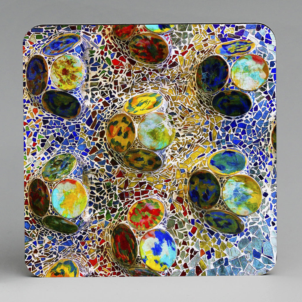 SUBLIMART: MDF Hardboard Set of 4 Coasters - Design: Gaudi 02