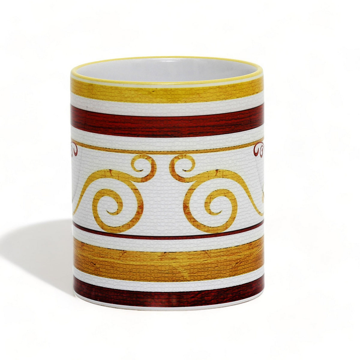 SUBLIMART: Ricco Italia Tumbler Yellow/Maroon - by Mario Bruno (Design 6405)