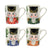 GIFT BOX CHRISTMAS: Green Gift Box with VIETRI Nutcraker Mugs (Set of 2 pcs)