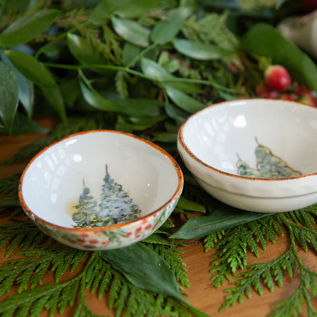 ARTE ITALICA: Natale Small Oval Bowl (Set of 2)