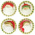 VIETRI: Old St. Nick Assorted Dinner Plates - Set of 4