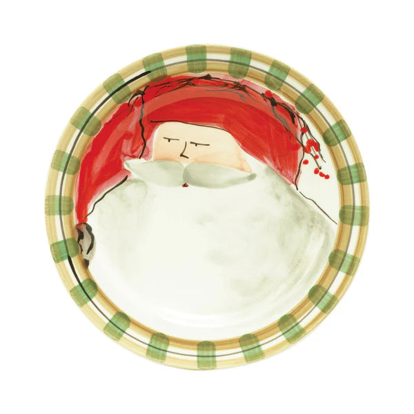 VIETRI: Old St. Nick Assorted Dinner Plates - Set of 4