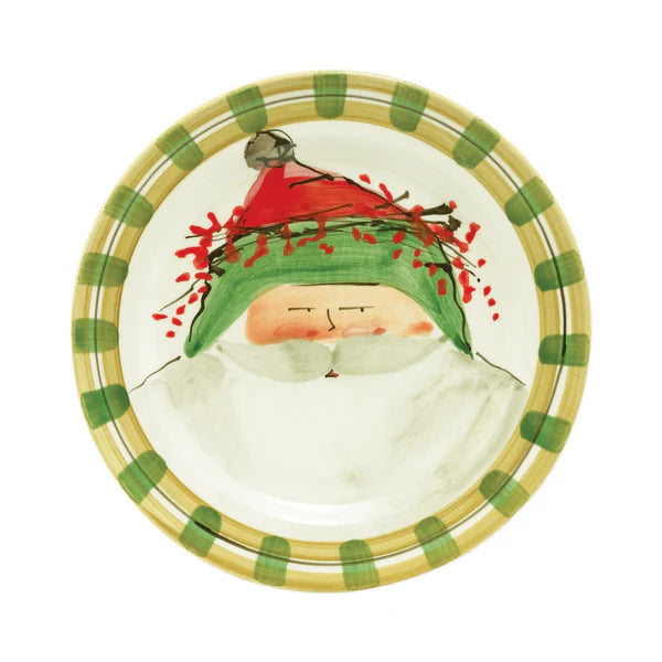 VIETRI: Old St. Nick Assorted Dinner Plates - Set of 4