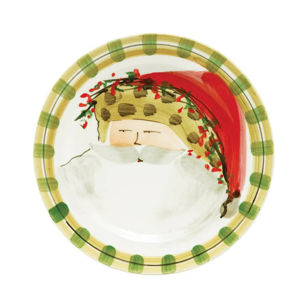 VIETRI: Old St. Nick Assorted Dinner Plates - Set of 4