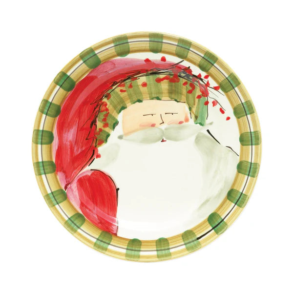 VIETRI: Old St. Nick Assorted Dinner Plates - Set of 4