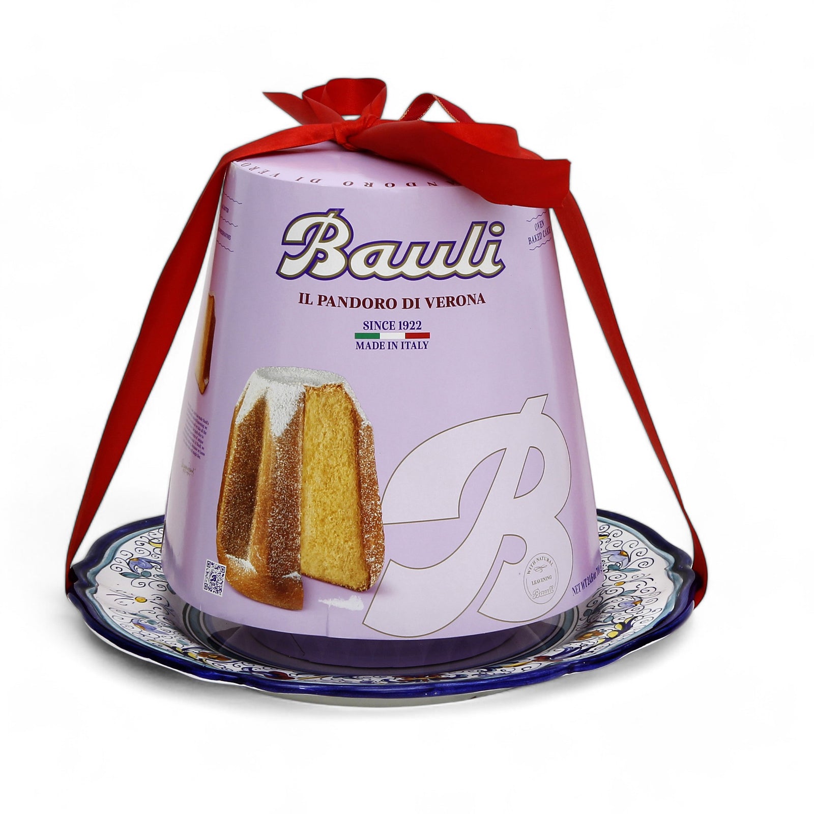 VECCHIA DERUTA: Charger Buffet Platter + Pandoro Bauli Holidays Bundle