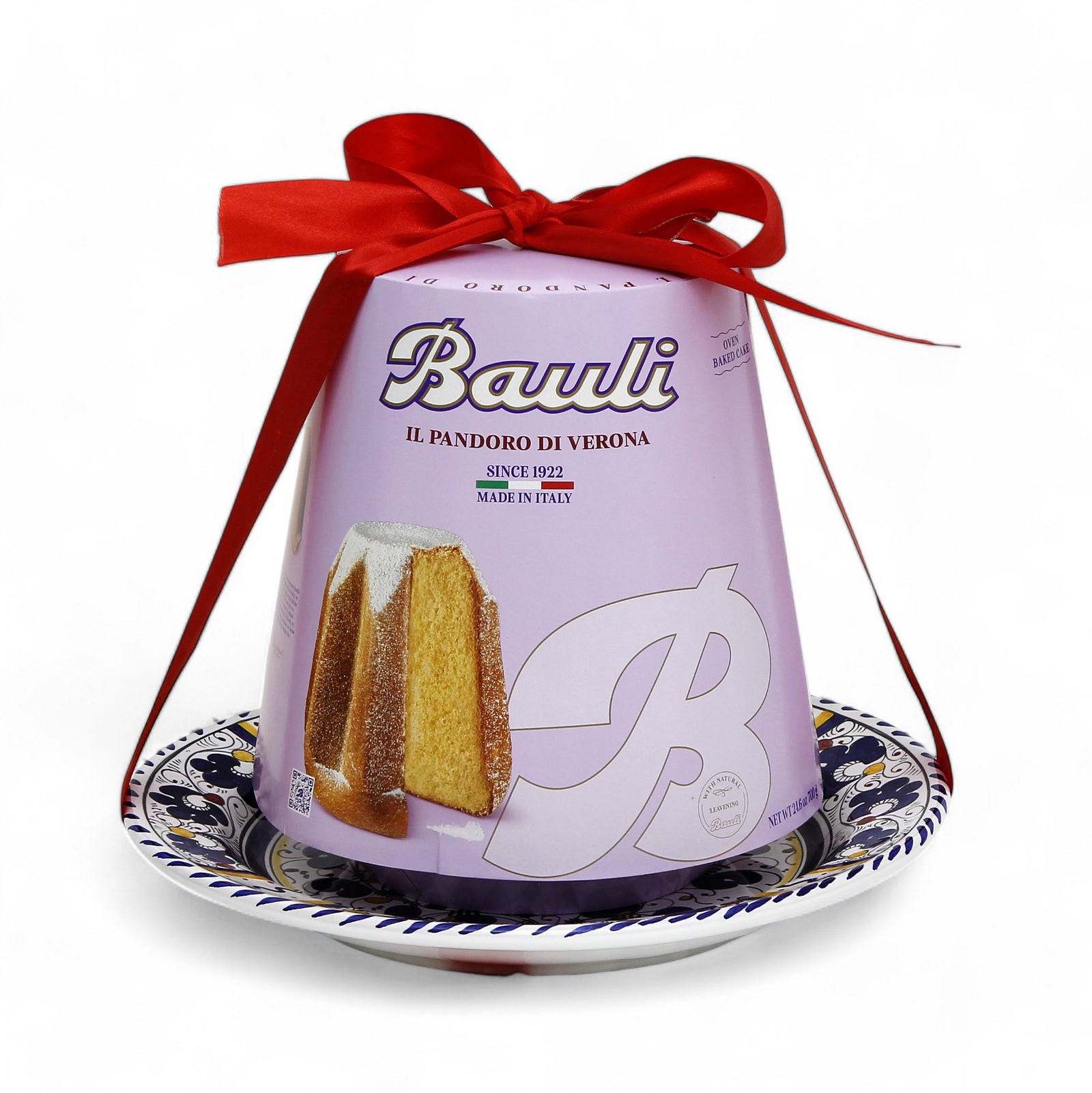 ORVIETO BLUE ROOSTER: Charger Buffet Platter + Pandoro Bauli Holidays Bundle