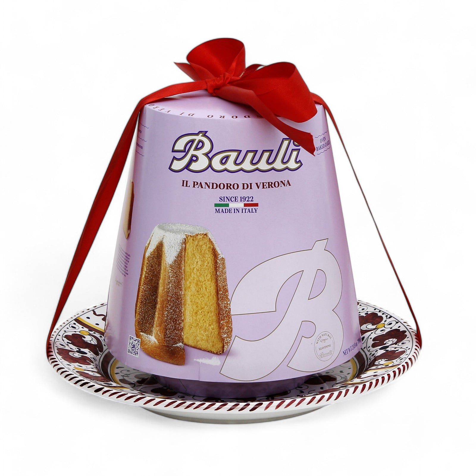 ORVIETO RED ROOSTER: Charger Buffet Platter + Pandoro Bauli Holidays Bundle