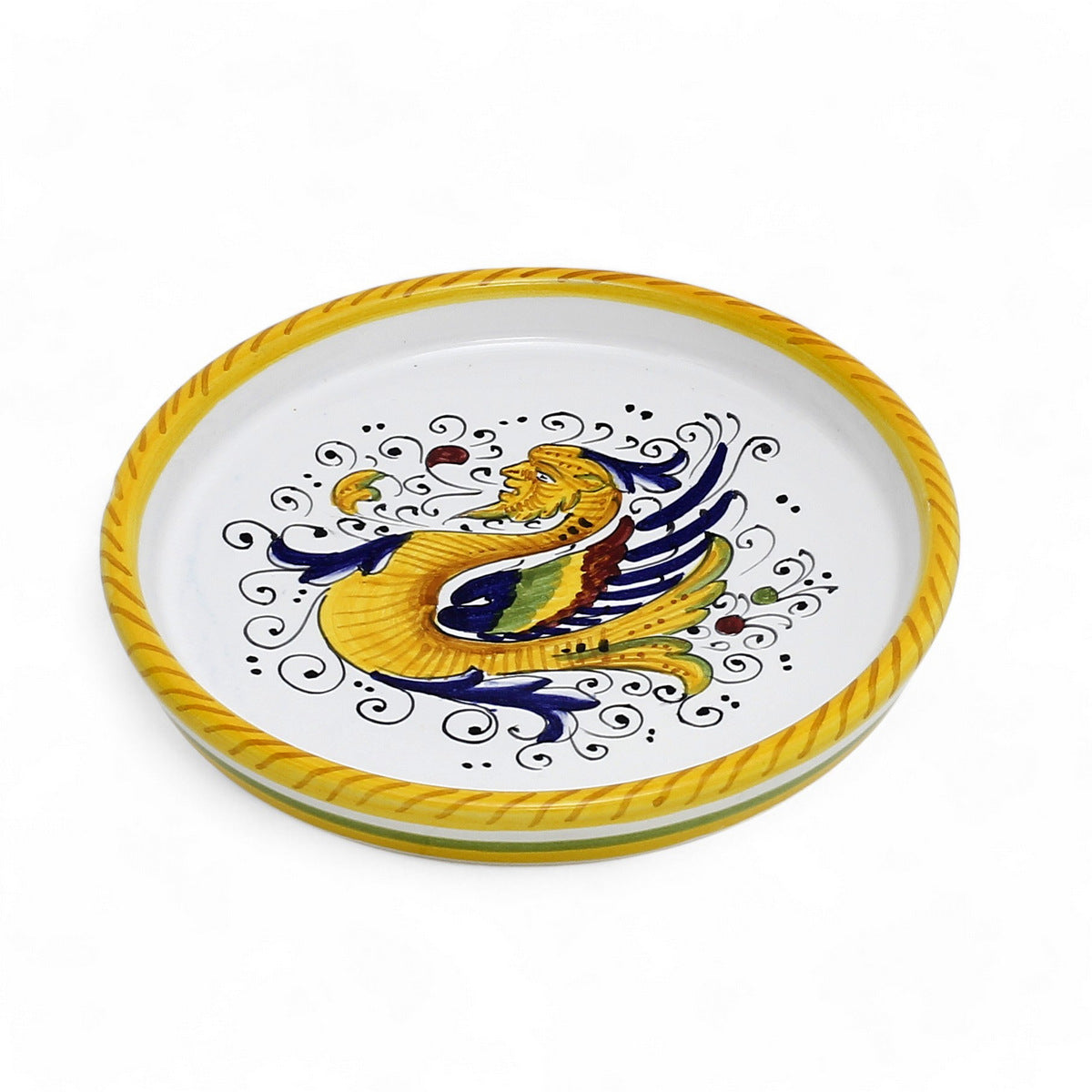 RAFFAELLESCO DELUXE: Deruta Wine Coaster/Dipping Bowl