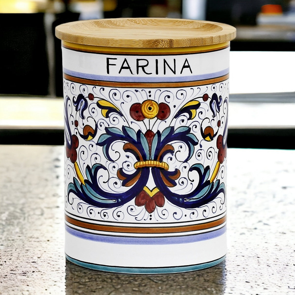 Ricco Flour Jar - Italian Pottery Outlet