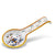 GIFT BOX GOLD LOGO: With authentic Deruta hand painted ceramic - RICCO DERUTA: Spoon rest