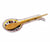 GIFT BOX GOLD LOGO: With authentic Deruta hand painted ceramic - ORVIETO RED ROOSTER: Spoon rest