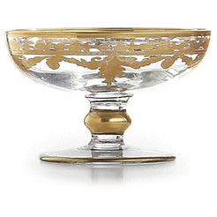 ARTE ITALICA: Vetro Gold Baroque Compote/Soap Dish