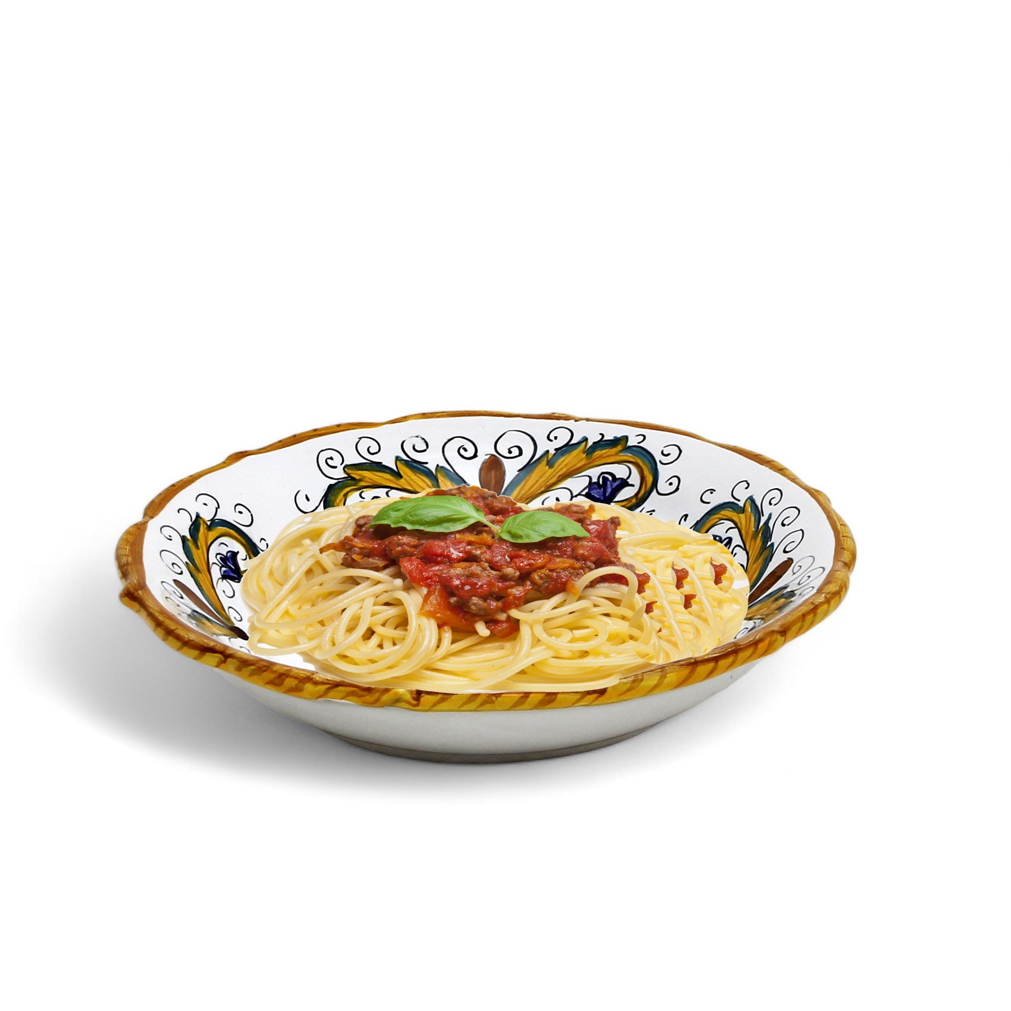 PERUGINO DERUTA: Outlet Special! The perfectly sized Cereal/Pasta Bowl Fluted Rim (8"Ø)