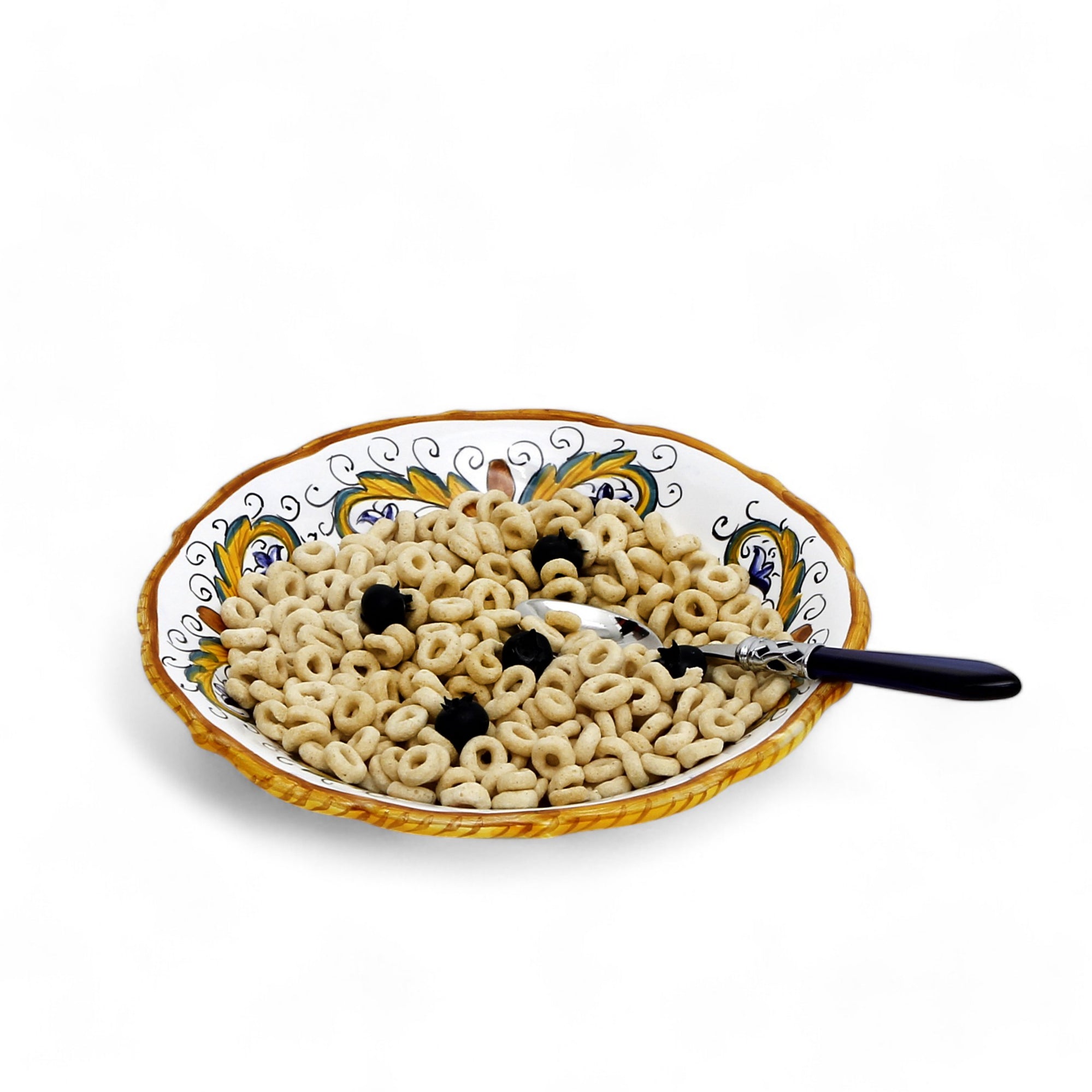 PERUGINO DERUTA: Outlet Special! The perfectly sized Cereal/Pasta Bowl Fluted Rim (8"Ø)