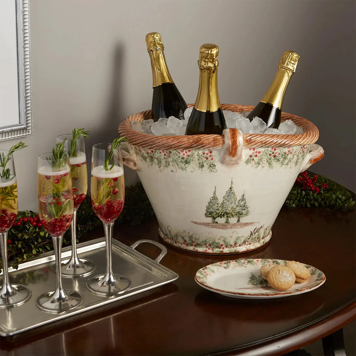 ARTE ITALICA: Natale Small Oval Tray