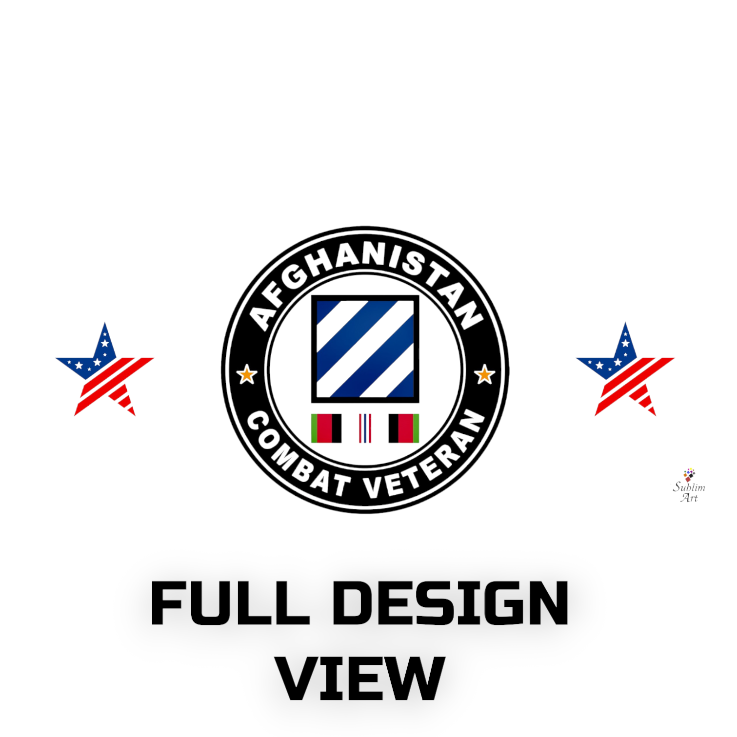 SUBLIMART: Veteran - Mug 'Afghanistan Combat Veteran' (Design #06)