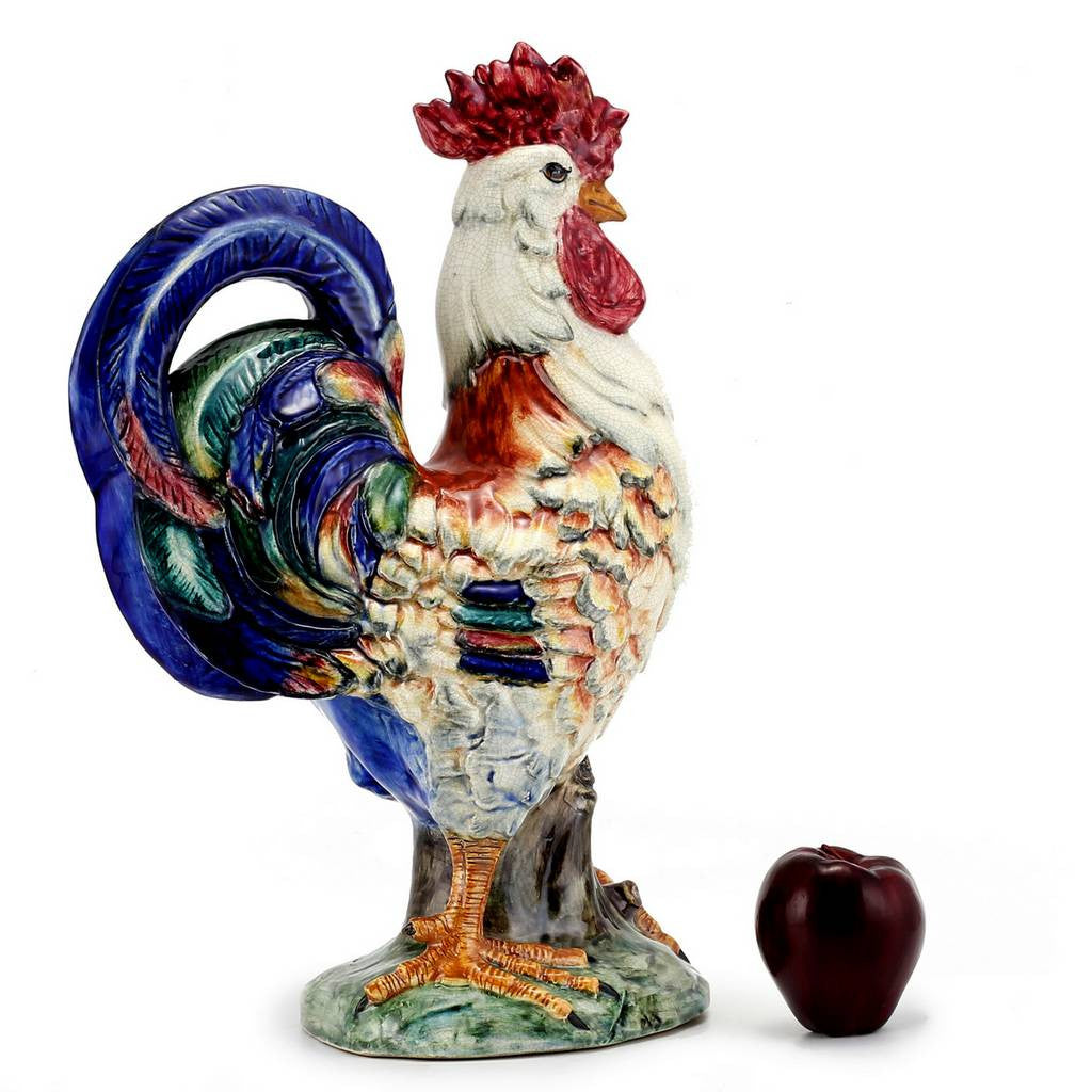 ROOSTER OF FORTUNE: ALBERTO large ceramic Rooster of Fortune ...