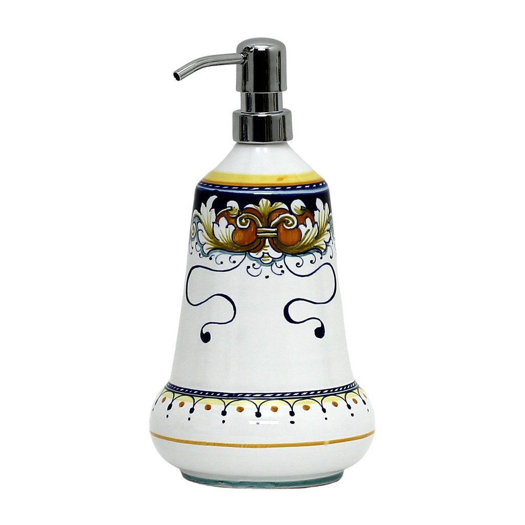 Italian Ceramic Deruta Foglie - Liquid Soap Dispenser