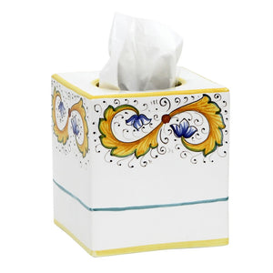 Blue & White Chinoiserie Floral Tissue Box Cover