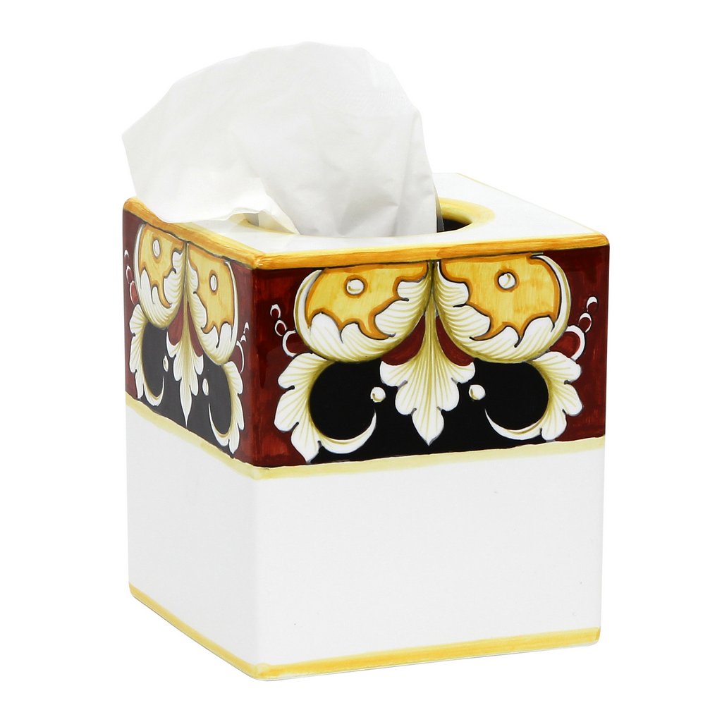 Square Tissue Box Cover - Bone