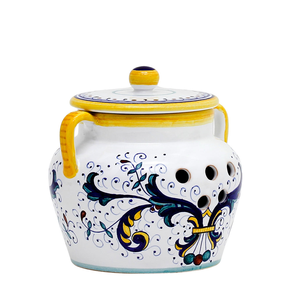 Ricco Deruta Ceramic Cookie Canister