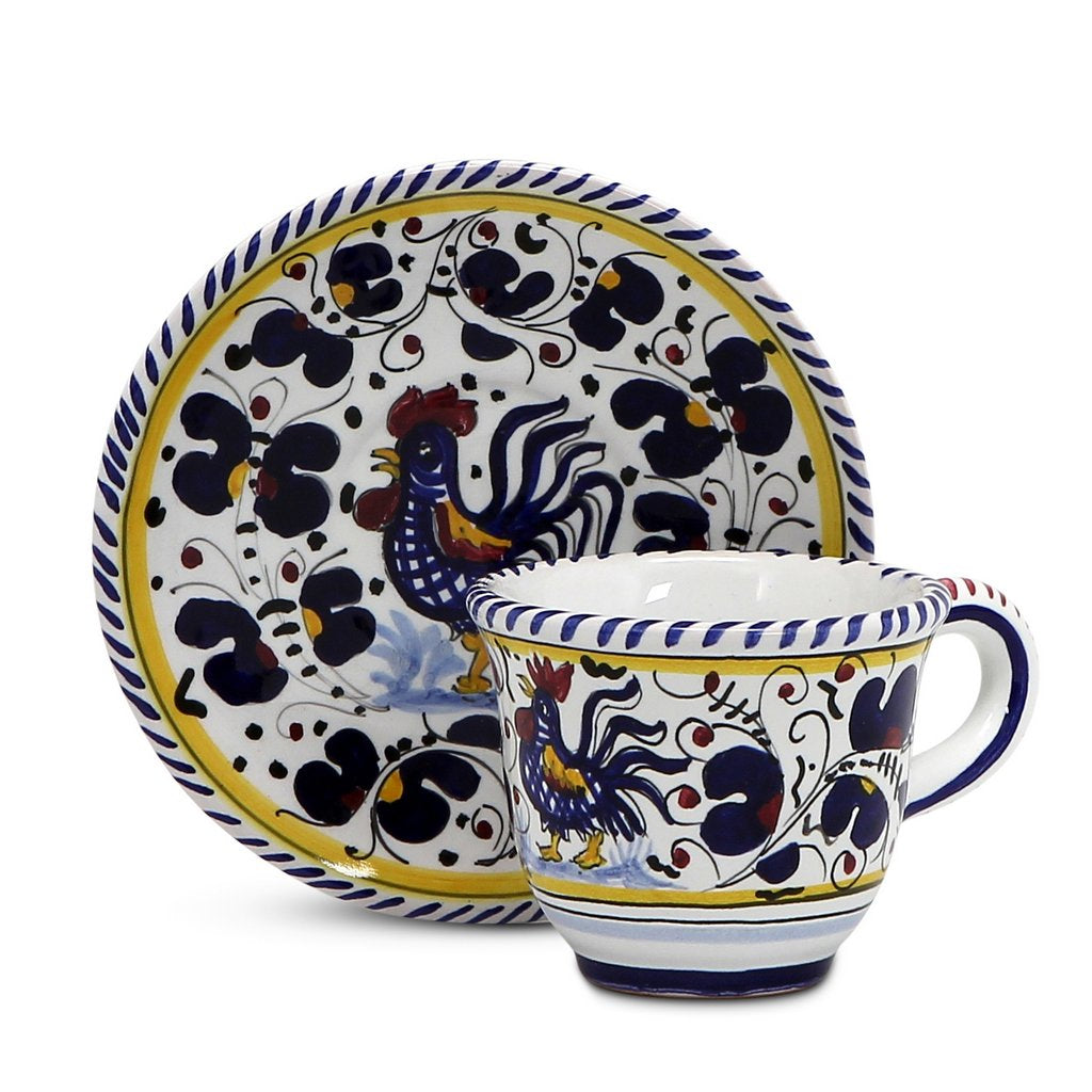 Ricco Deruta Deluxe: Espresso Cup and Saucer