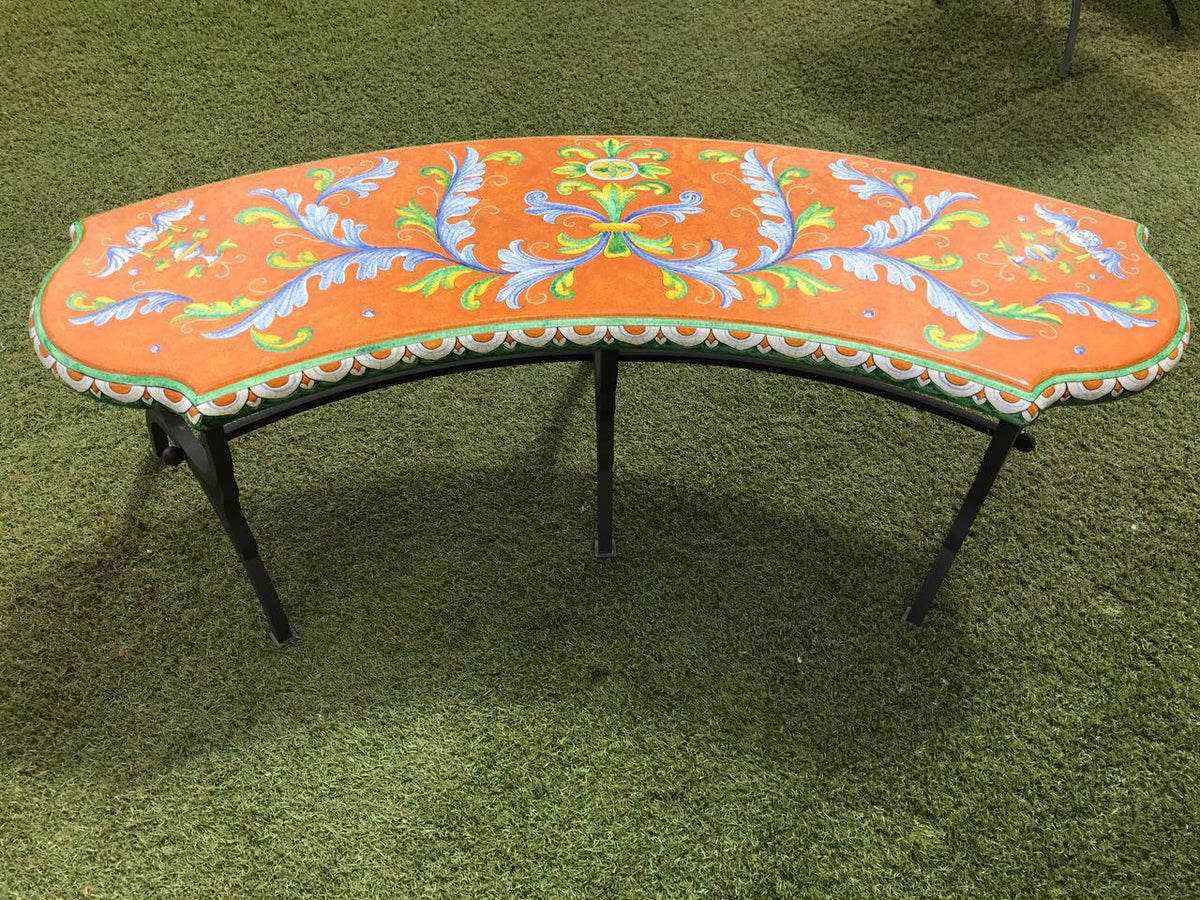 Lazy susan garden online bench