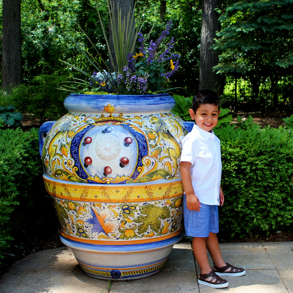 TUSCAN ORCIO URN: Large - CAFFAGIOLO design - Artistica.com