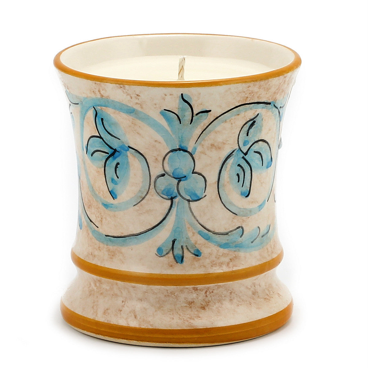 DERUTA CANDLES: Deluxe Cup Candle ~ Deruta Domitia Design - Artistica.com