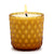 CRYSTAL CANDLES: Net Glass Design Candle ~ AMBER (10 Oz) - Artistica.com