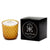 CRYSTAL CANDLES: Net Glass Design Candle ~ AMBER (10 Oz) - Artistica.com