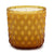 CRYSTAL CANDLES: Net Glass Design Candle ~ AMBER (10 Oz) - Artistica.com