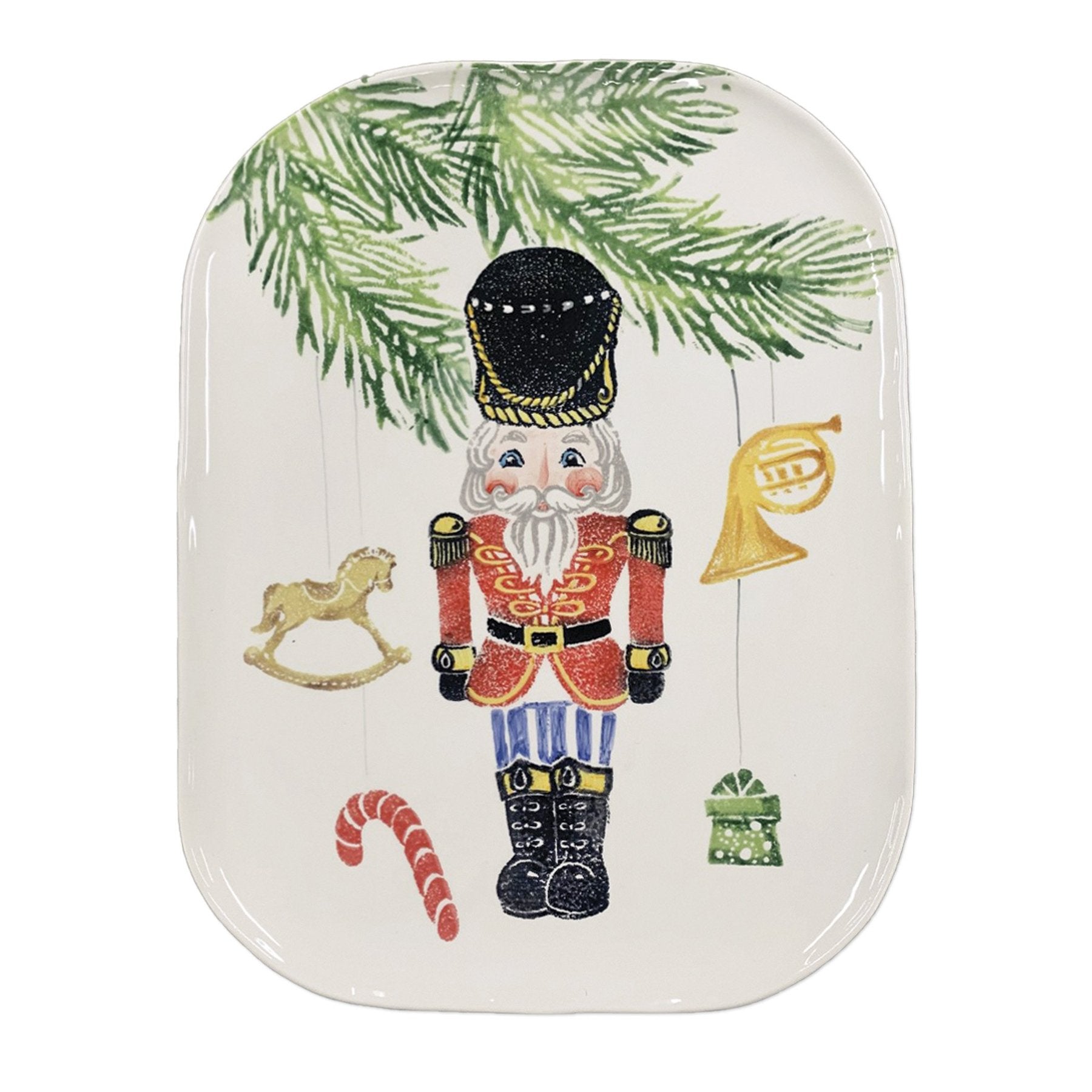 VIETRI: NUTCRACKERS MEDIUM RECTANGULAR PLATTER - Artistica.com